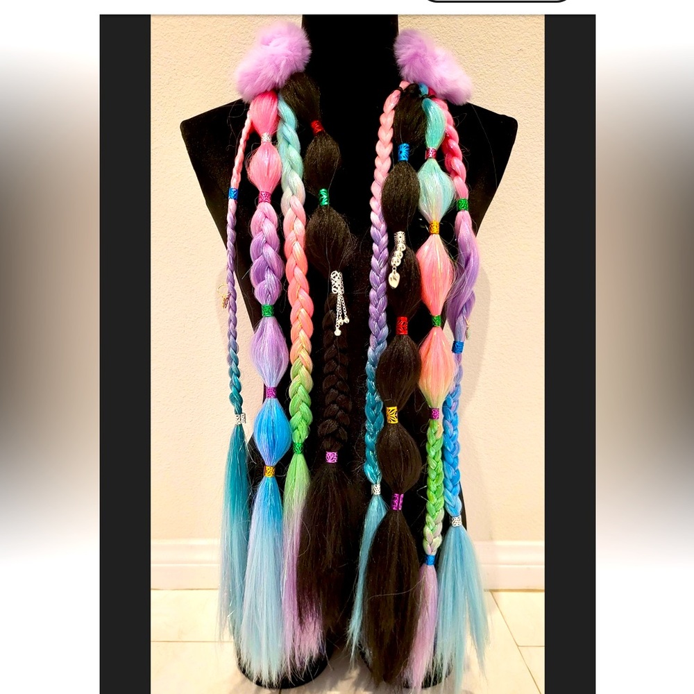 Rave hair braids